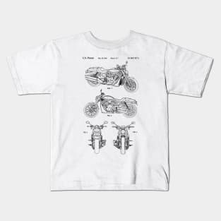 Motorcycle Designs Patent Print 2006 Kids T-Shirt